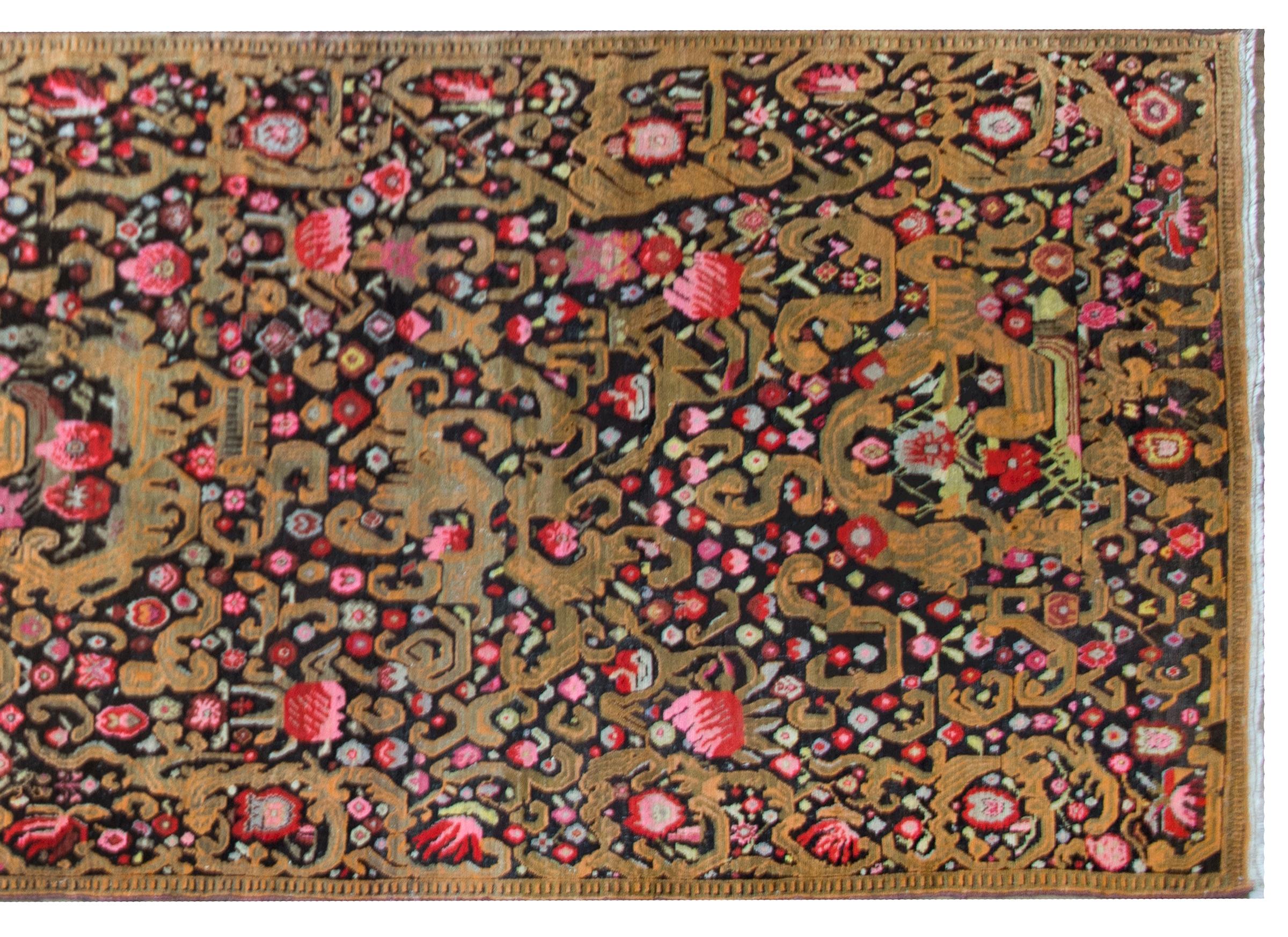 Mid-20th Century Rare Early 20th Century Kareback Rug For Sale