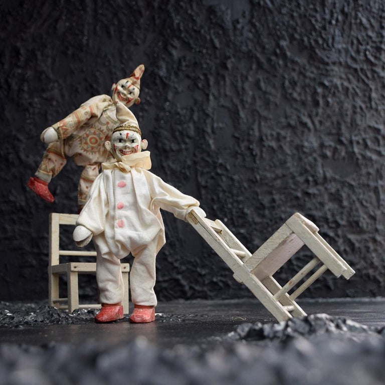 Jouet Ancien SCHOENHUT – Chaise HUMPTY DUMPTY CIRCUS – Bois – États-Unis – Rare