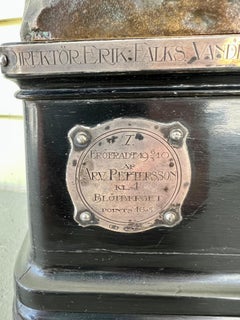 Rare Early 20th Century Skiing Award from Sweden with Bronze by Gerda Sprinchorn