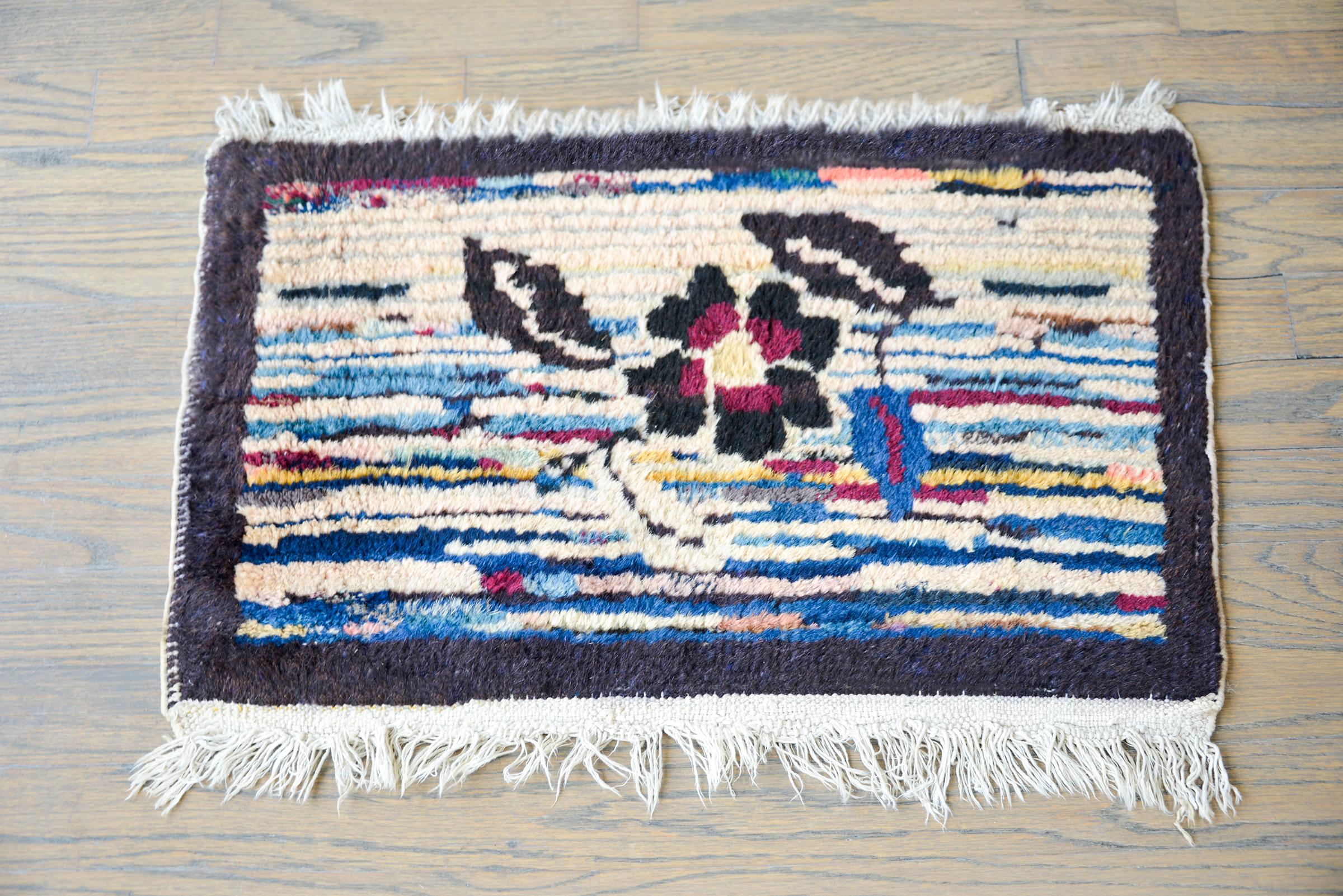 Rare tapis tibétain du début du 20e siècle en vente 1