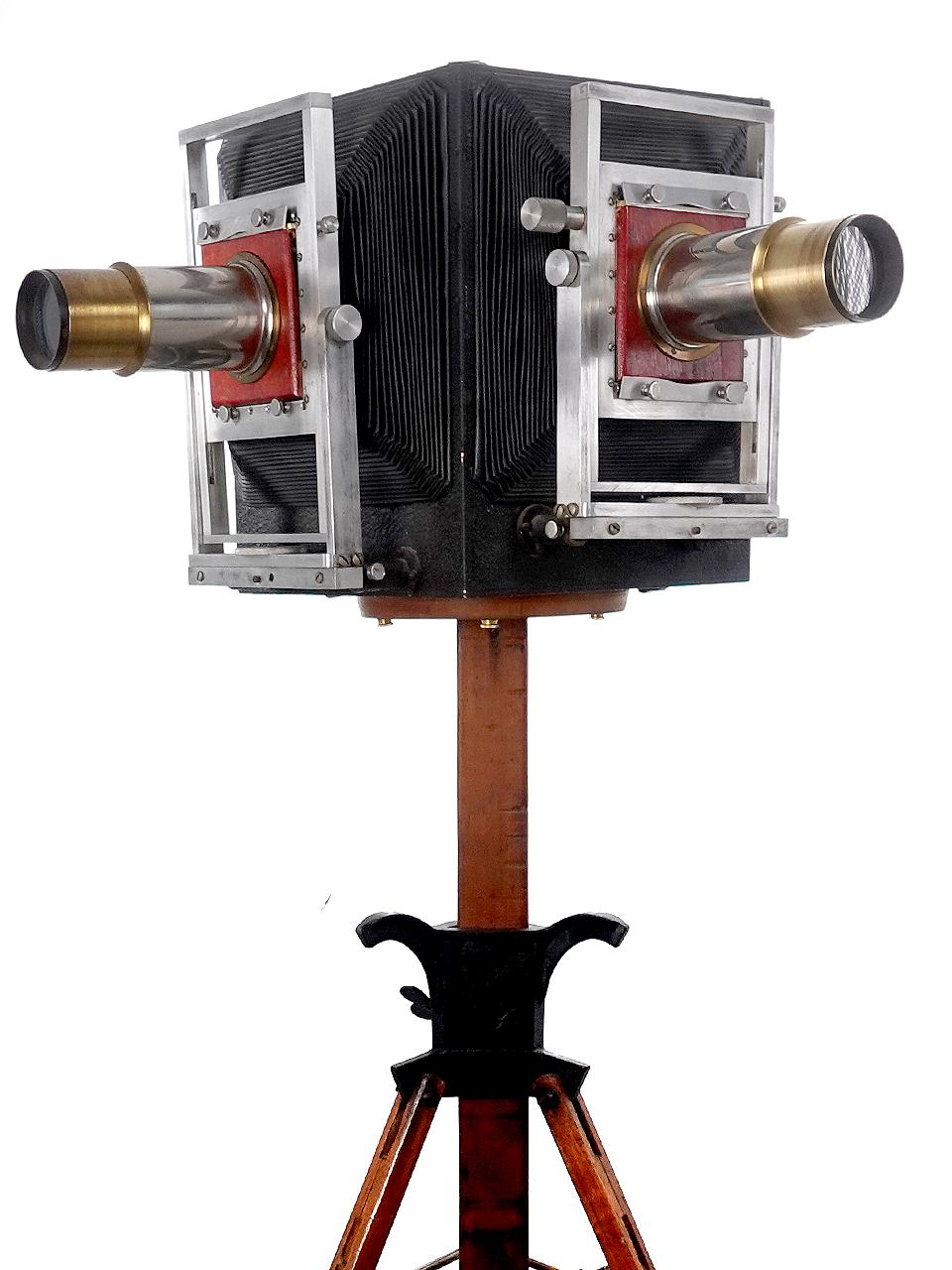 Industriel Rare appareil photo double Bellows du début 8x10 en vente