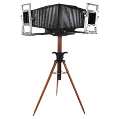 Rare Early 8x10 Double Bellows Double Exposure Camera