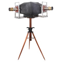 Rare Early 8x10 Double Bellows Double Exposure Camera