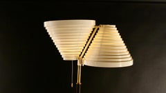 Rare early Alvar Aalto 'Double Angel Wing' Floor Lamp, model A810, Valaistustyo