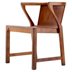 Raro sillón antiguo Alvar Aalto ex - Biblioteca Modelo No. 2 Etiqueta Finmar