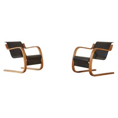 Rare, Early Alvar Aalto Model 31/42 Cantilevered Armchairs, Finland, 1930s