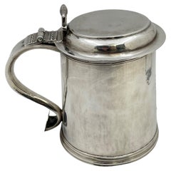 Rare Early American Silver Tankard, circa 1710