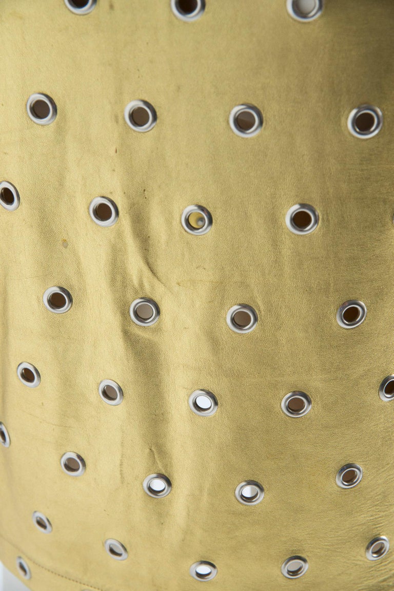 Rare Early Azzedine Alaïa Eyelets Leather Skirt, Circa 1981 at 1stDibs
