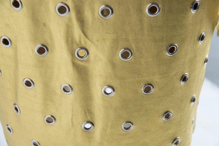Rare Early Azzedine Alaïa Eyelets Leather Skirt, Circa 1981 at 1stDibs