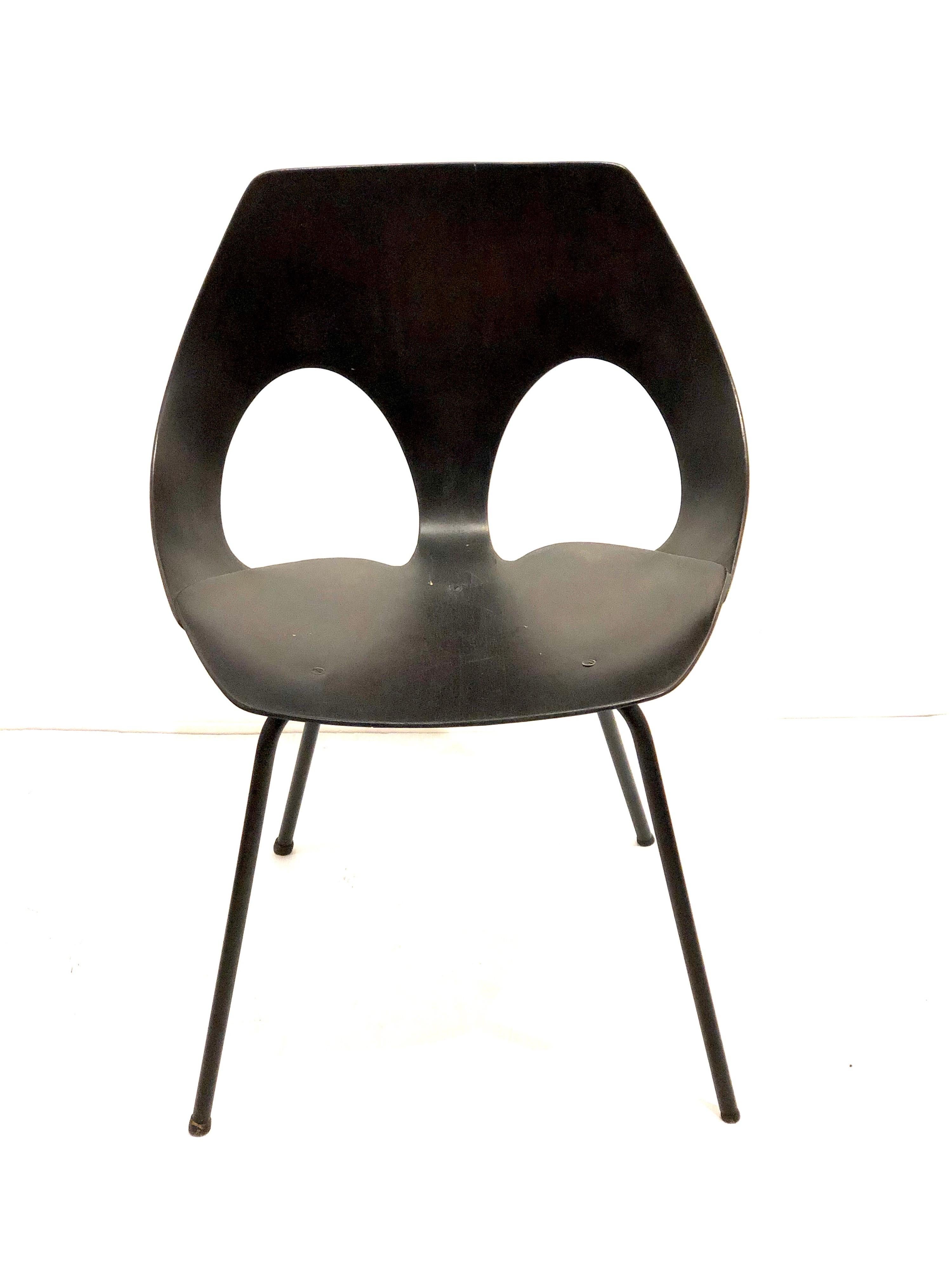 Mid-Century Modern Rare Early C3 Side Chair by Frank Guille for Airborne Janson For Sale