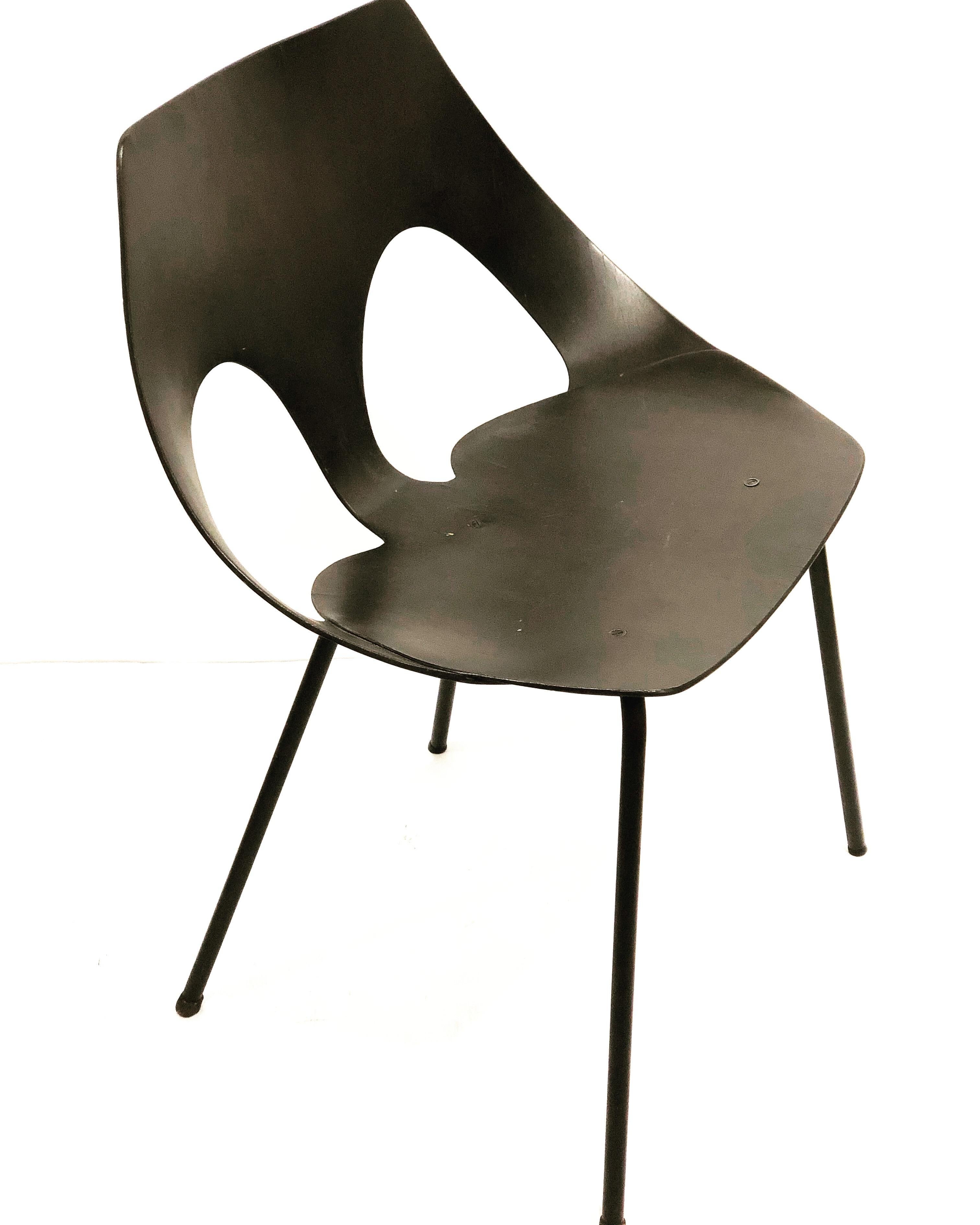 Mid-Century Modern Rare Early C3 Side Chair by Frank Guille for Airborne Janson For Sale