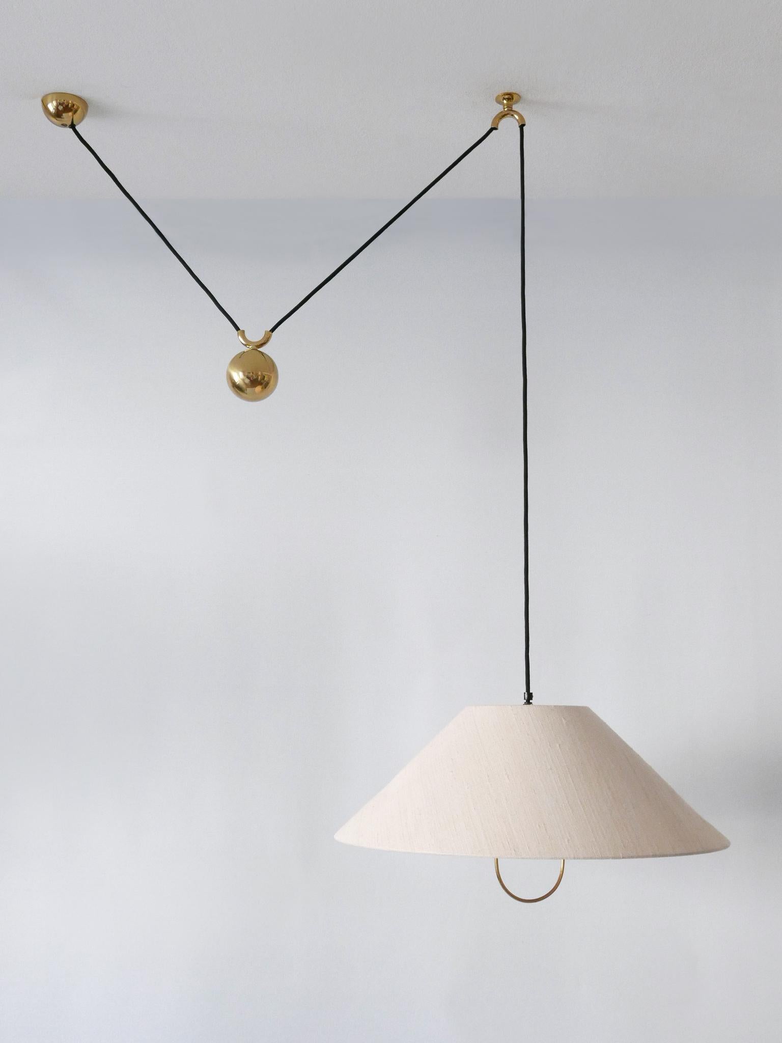 Rare & Early Counterweight Pendant Lamp by Florian Schulz Germany, 1960s 6