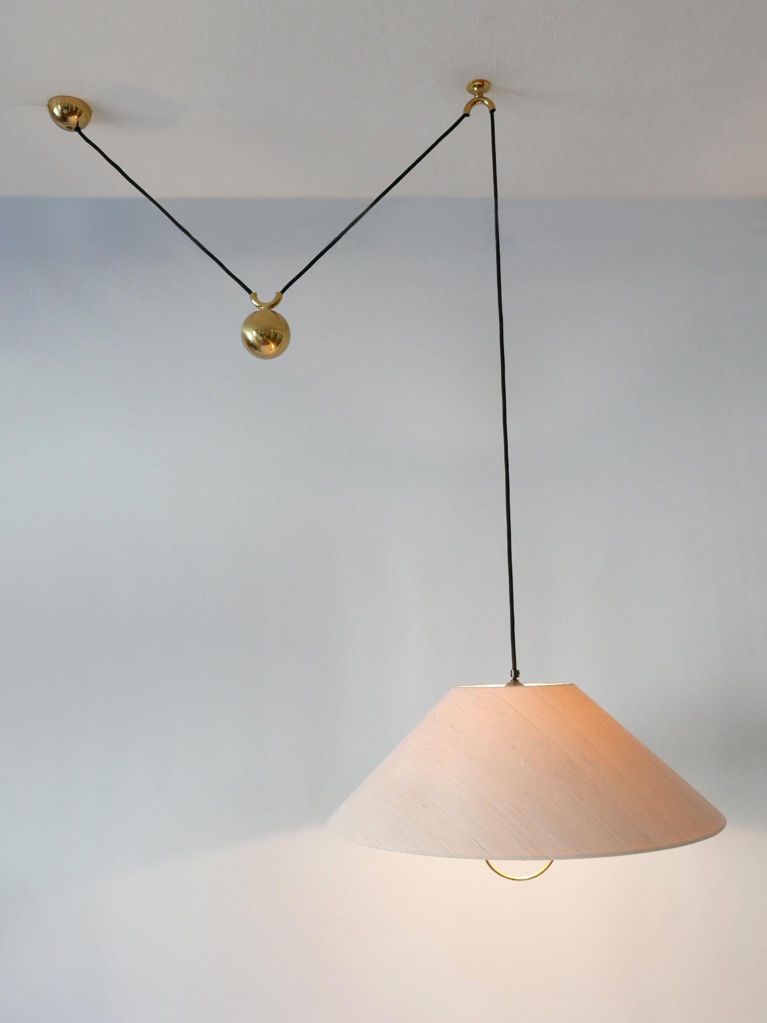 Rare & Early Counterweight Pendant Lamp by Florian Schulz Germany, 1960s 7
