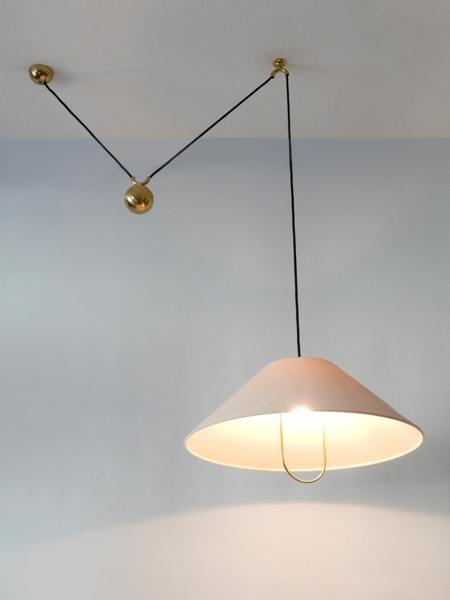 Rare & Early Counterweight Pendant Lamp by Florian Schulz Germany, 1960s 8