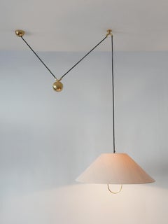 Rare & Early Counterweight Pendant Lamp by Florian Schulz Germany, 1960s