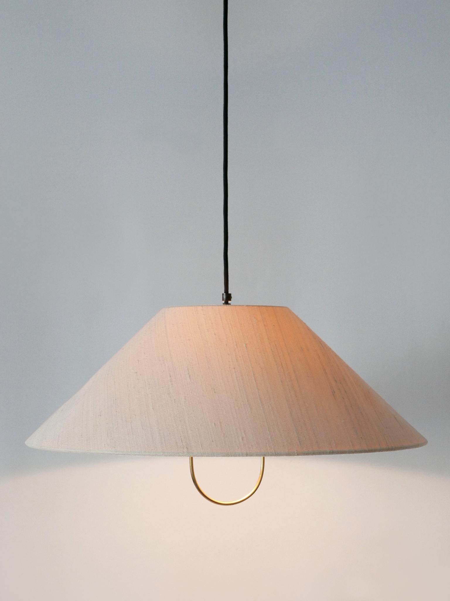 Mid-20th Century Rare & Early Counterweight Pendant Lamp by Florian Schulz Germany, 1960s
