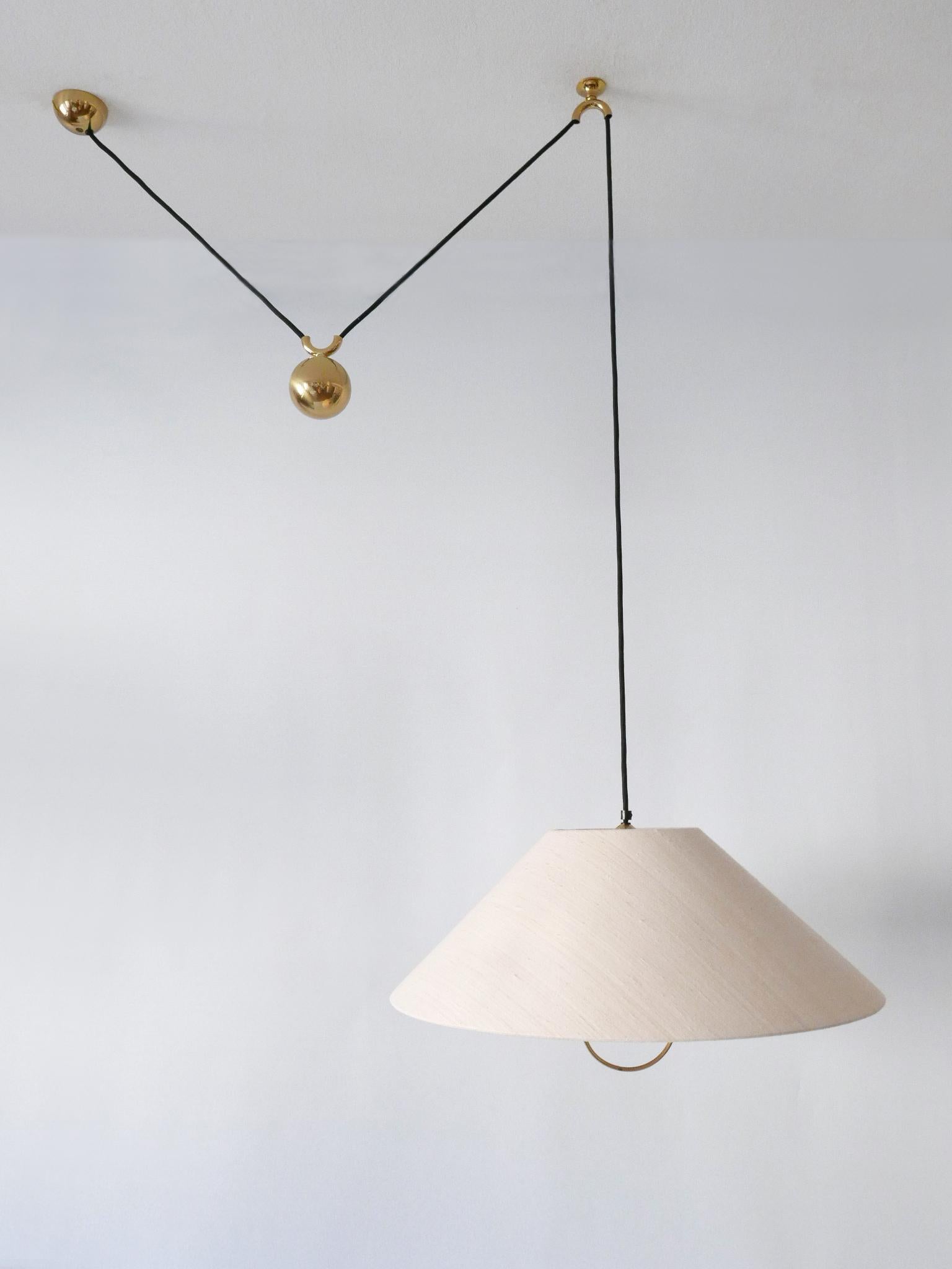 Rare & Early Counterweight Pendant Lamp by Florian Schulz Germany, 1960s 2