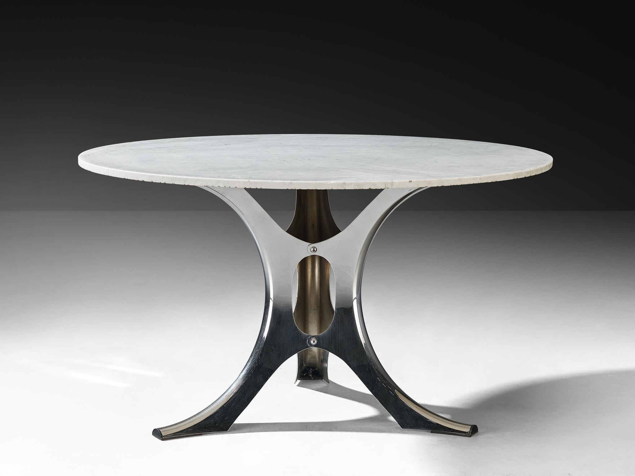 Rare Early Edition Martin Visser 'Bumper' Center or Dining Table in Metal im Zustand „Gut“ im Angebot in Waalwijk, NL