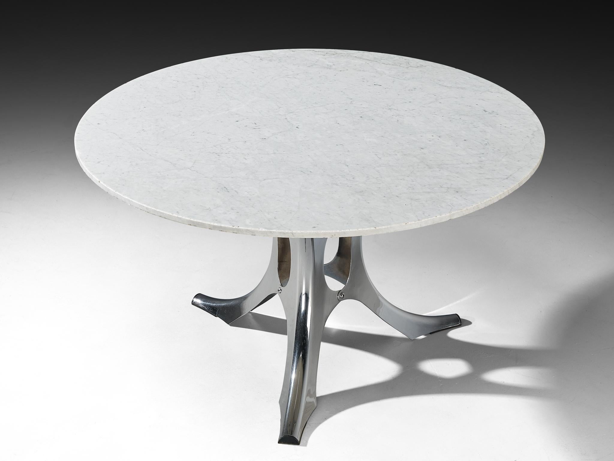 Rare Early Edition Martin Visser 'Bumper' Center or Dining Table in Metal im Angebot 1