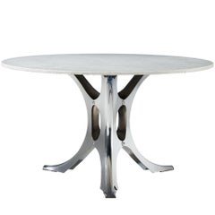 Rare Early Edition Martin Visser 'Bumper' Center or Dining Table in Metal