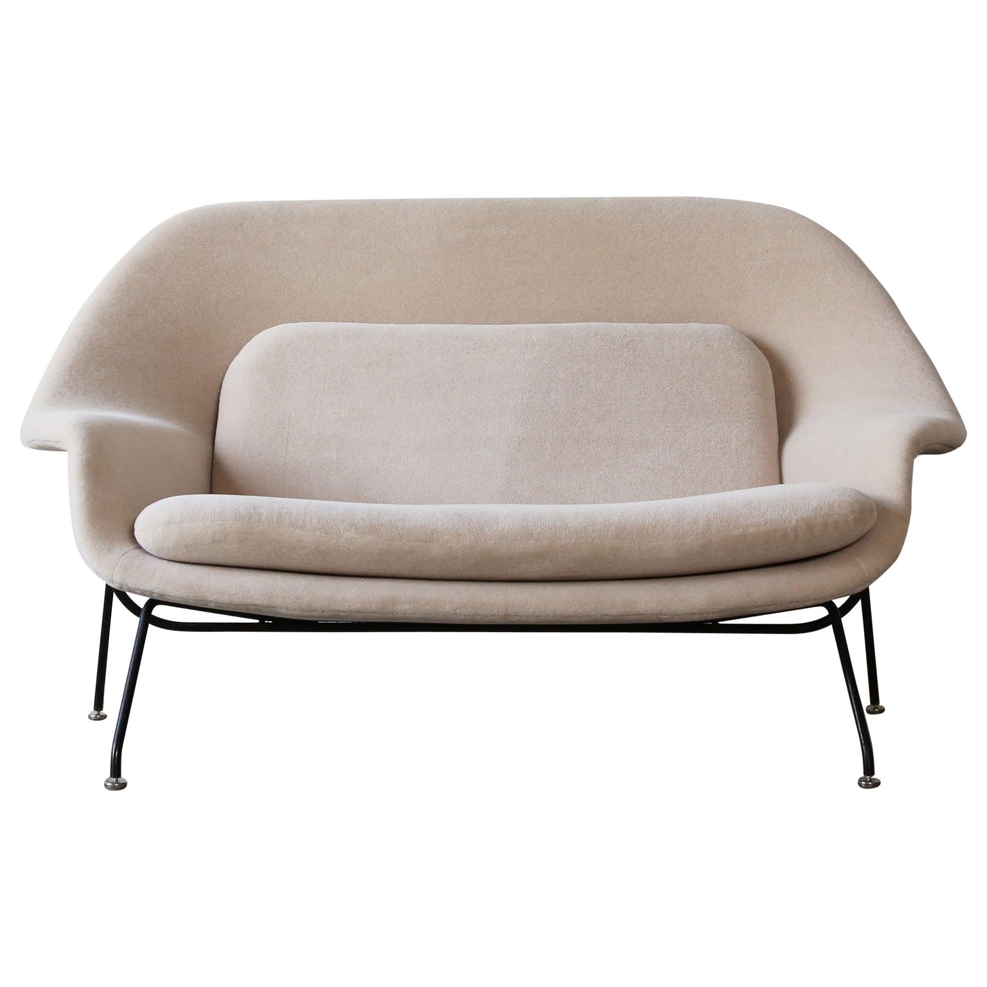 Seltenes frühes Eero Saarinen Womb Sofa/Sessel, Knoll, USA, 1950er Jahre