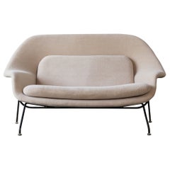 Seltenes frühes Eero Saarinen Womb Sofa/Sessel, Knoll, USA, 1950er Jahre