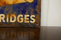 Rare Early Enamel Sign Advertising Eley-Knoch Shot Gun Cartridges