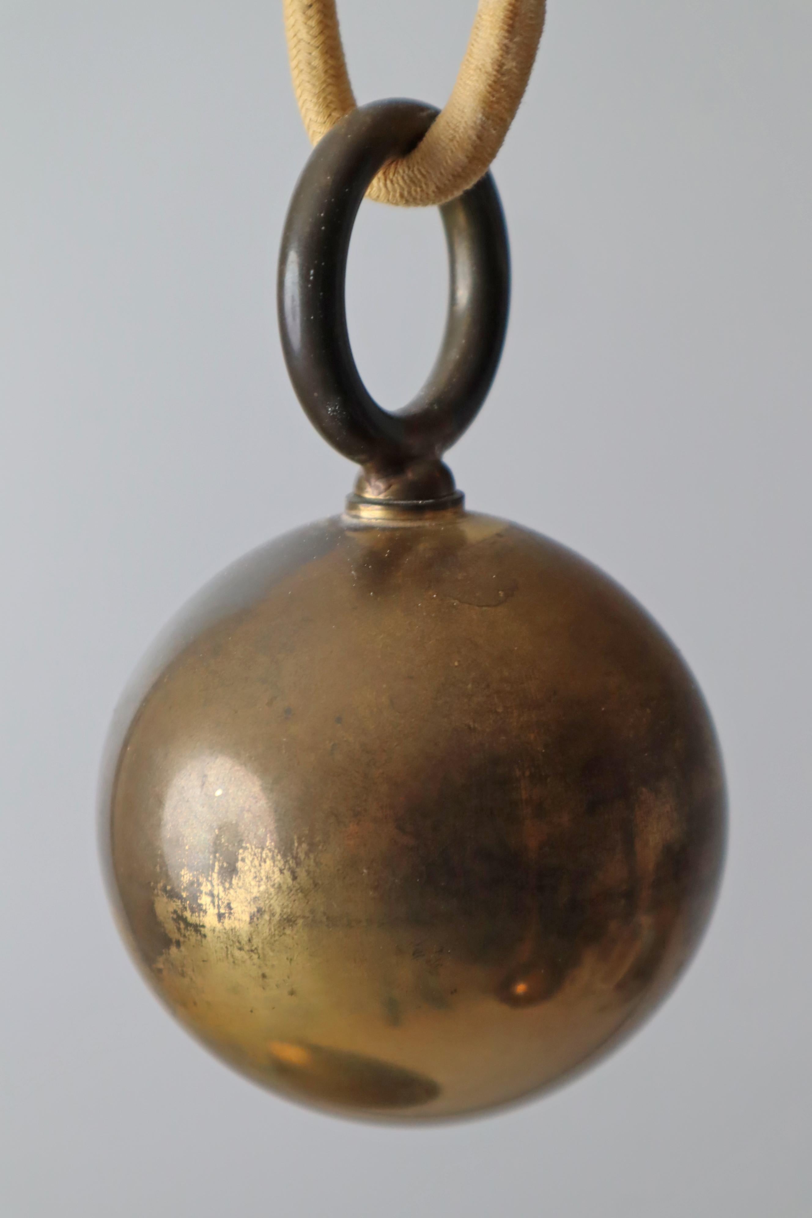 Early Florian Schulz Double Duos Counterweight Pendant Lamp in Solid Brass 6