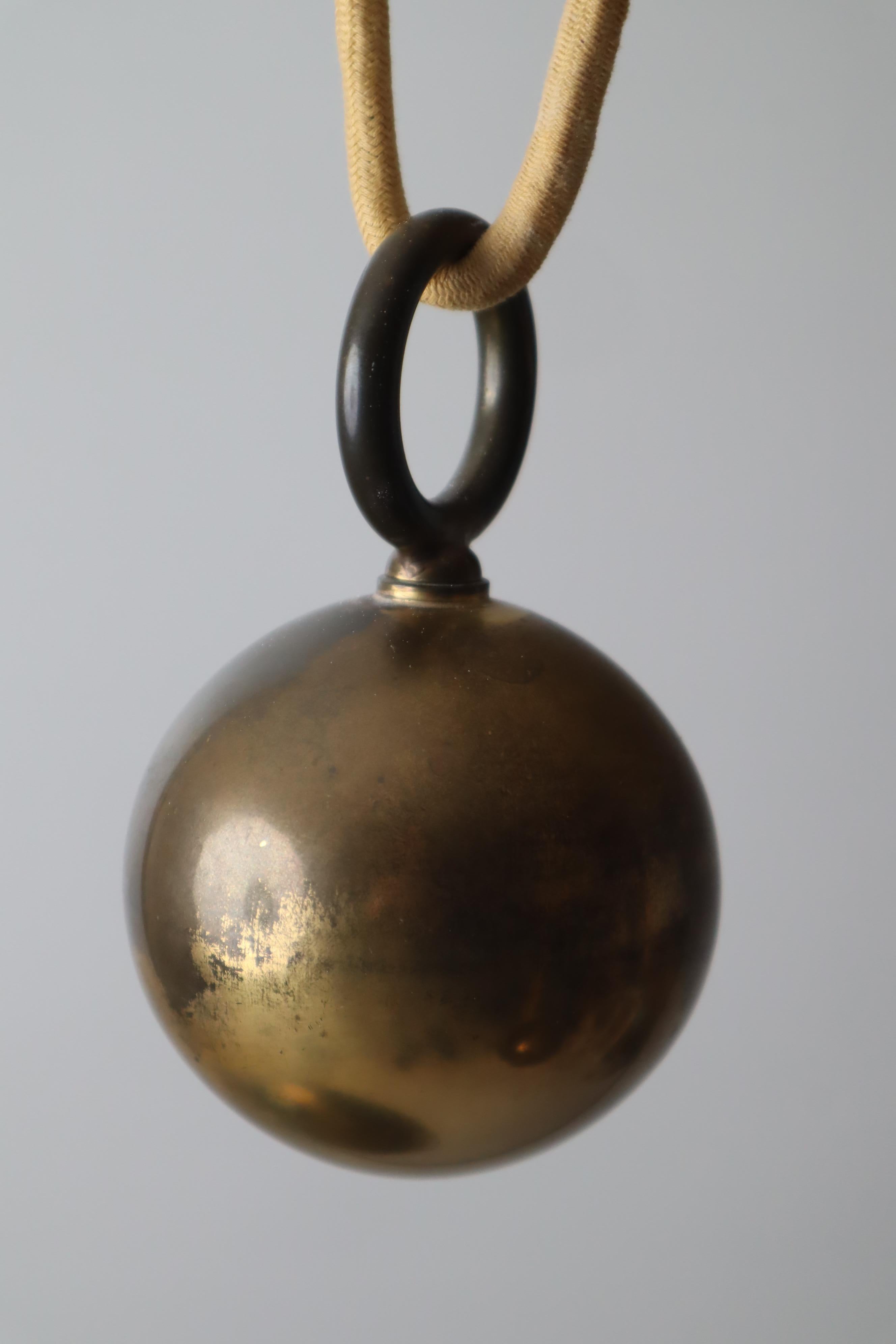 Early Florian Schulz Double Duos Counterweight Pendant Lamp in Solid Brass 9