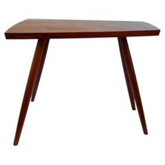Table d'appoint rare de George Nakashima, en palissandre, datant de ses débuts, avec provenance attestée, 1957