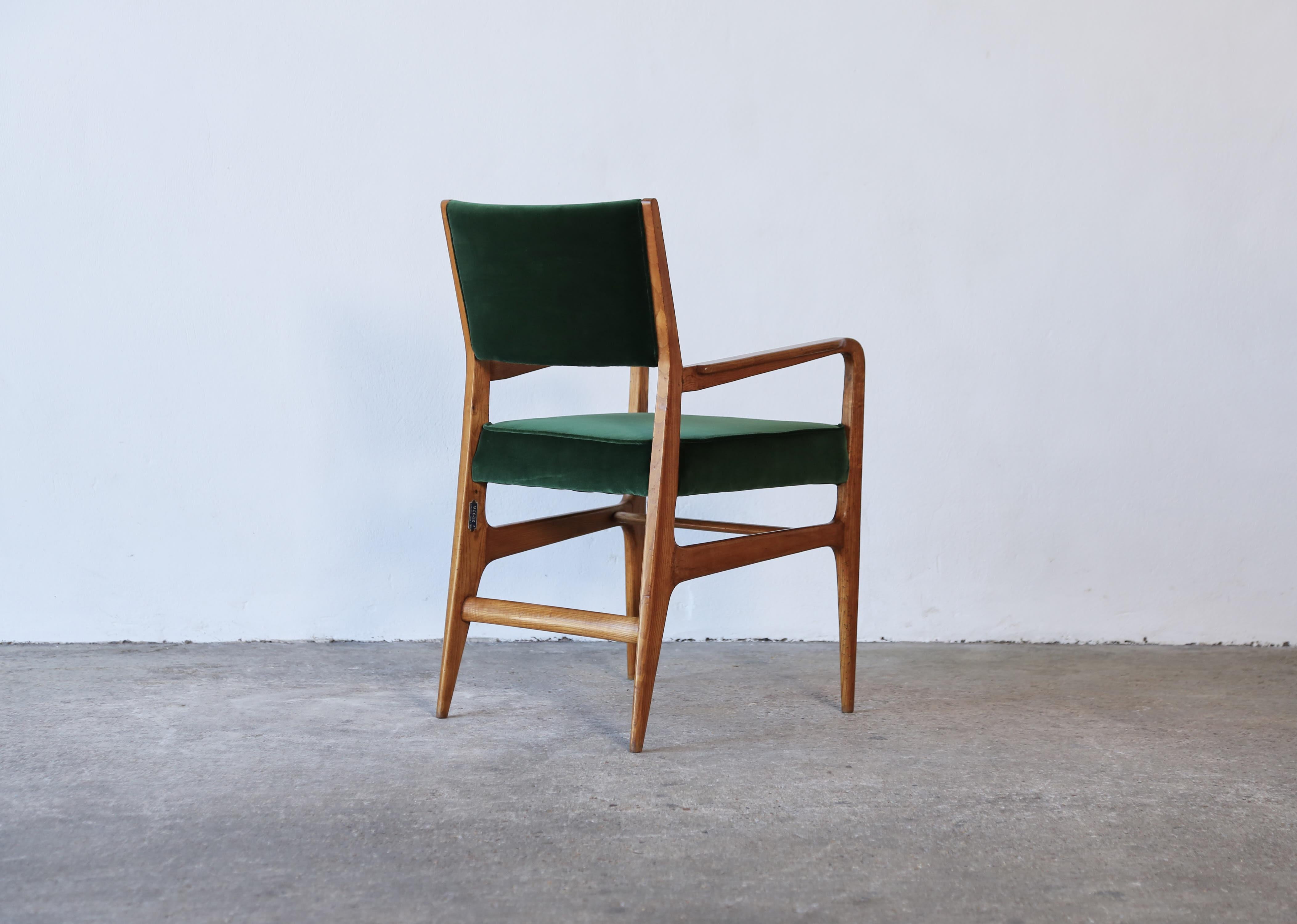 Rare Early Gio Ponti Chair, Giordano Chiesa, Italy, 1950s For Sale 3