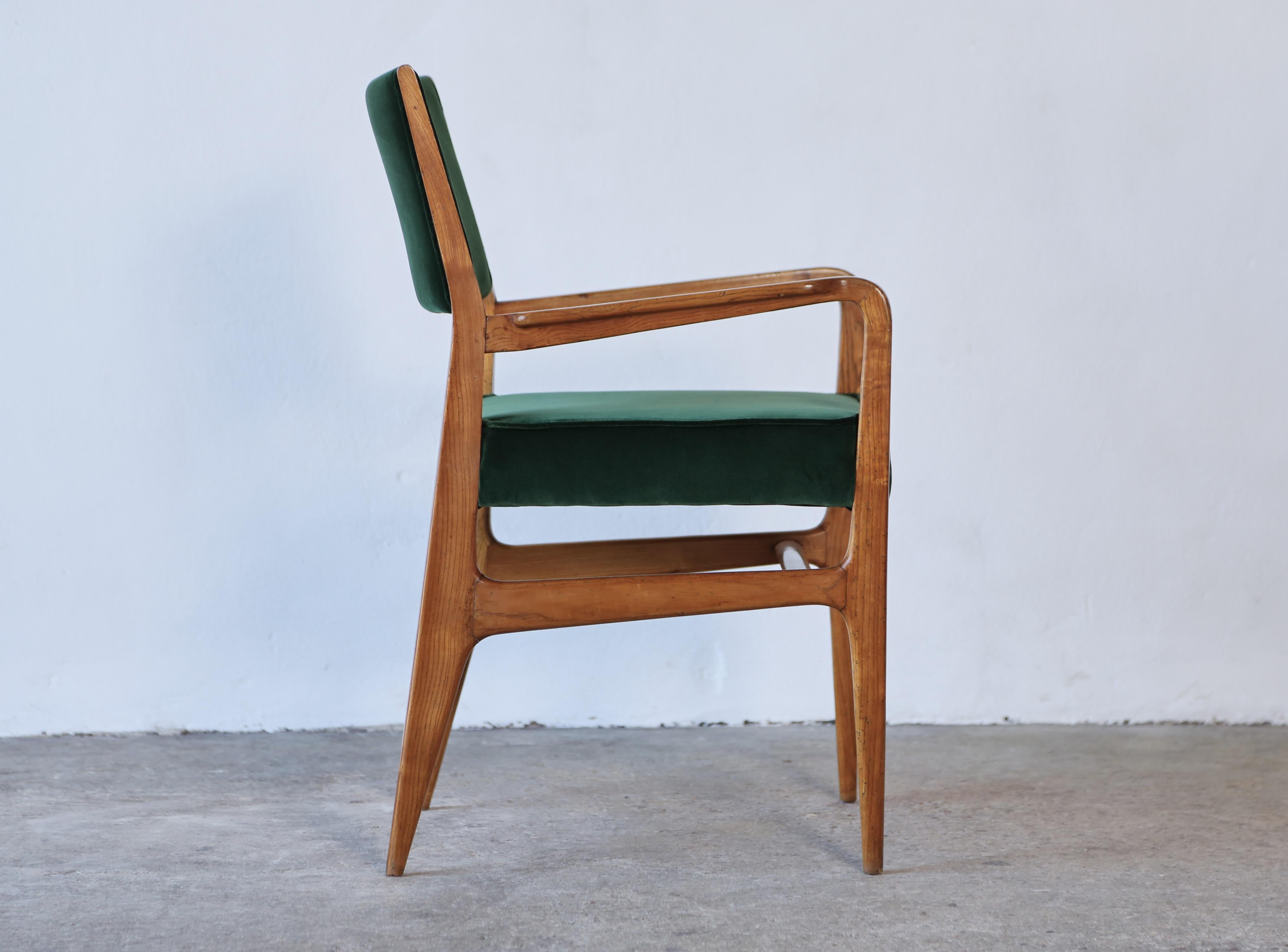 Rare Early Gio Ponti Chair, Giordano Chiesa, Italy, 1950s For Sale 6