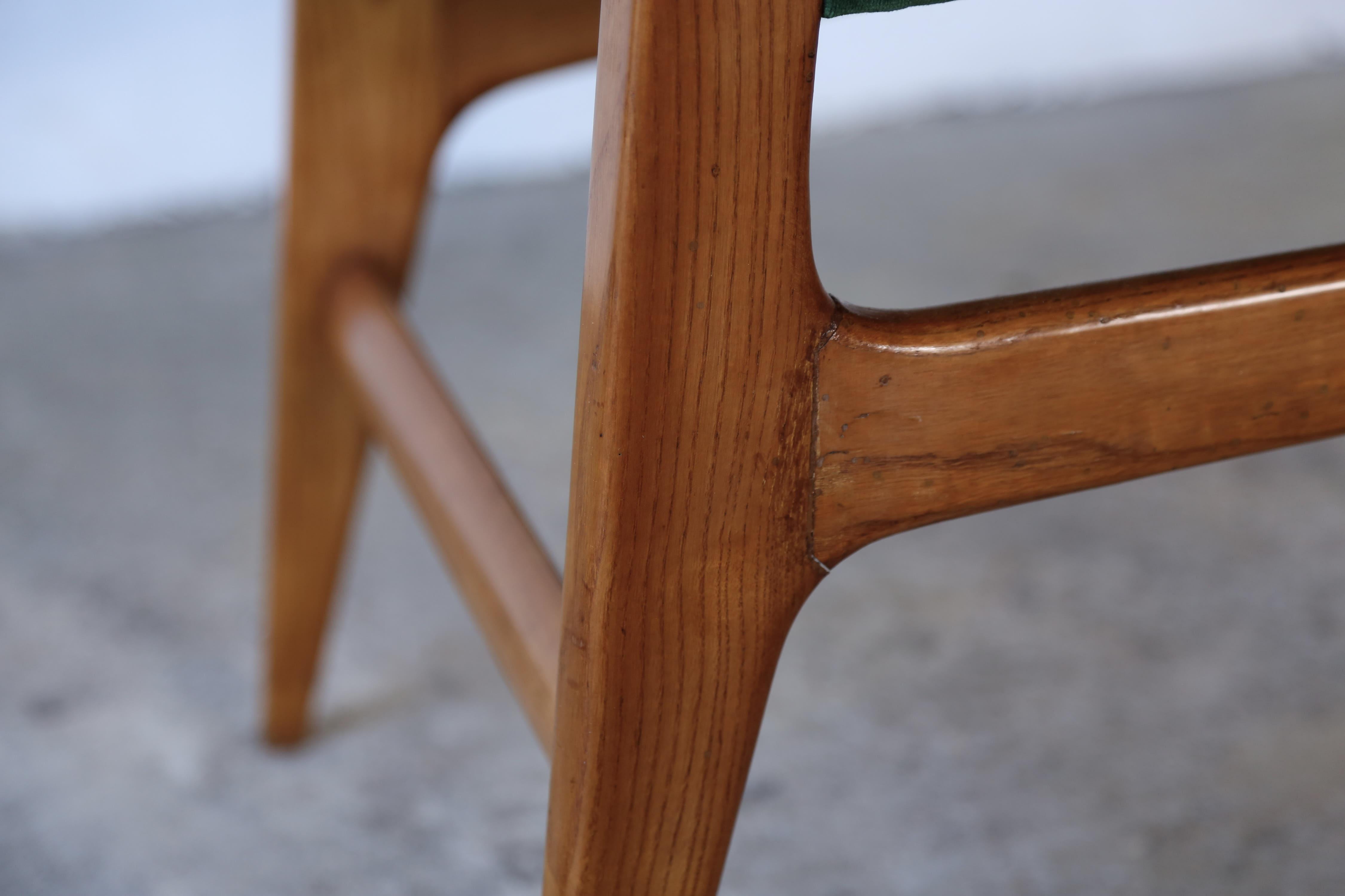 Rare Early Gio Ponti Chair, Giordano Chiesa, Italy, 1950s For Sale 8