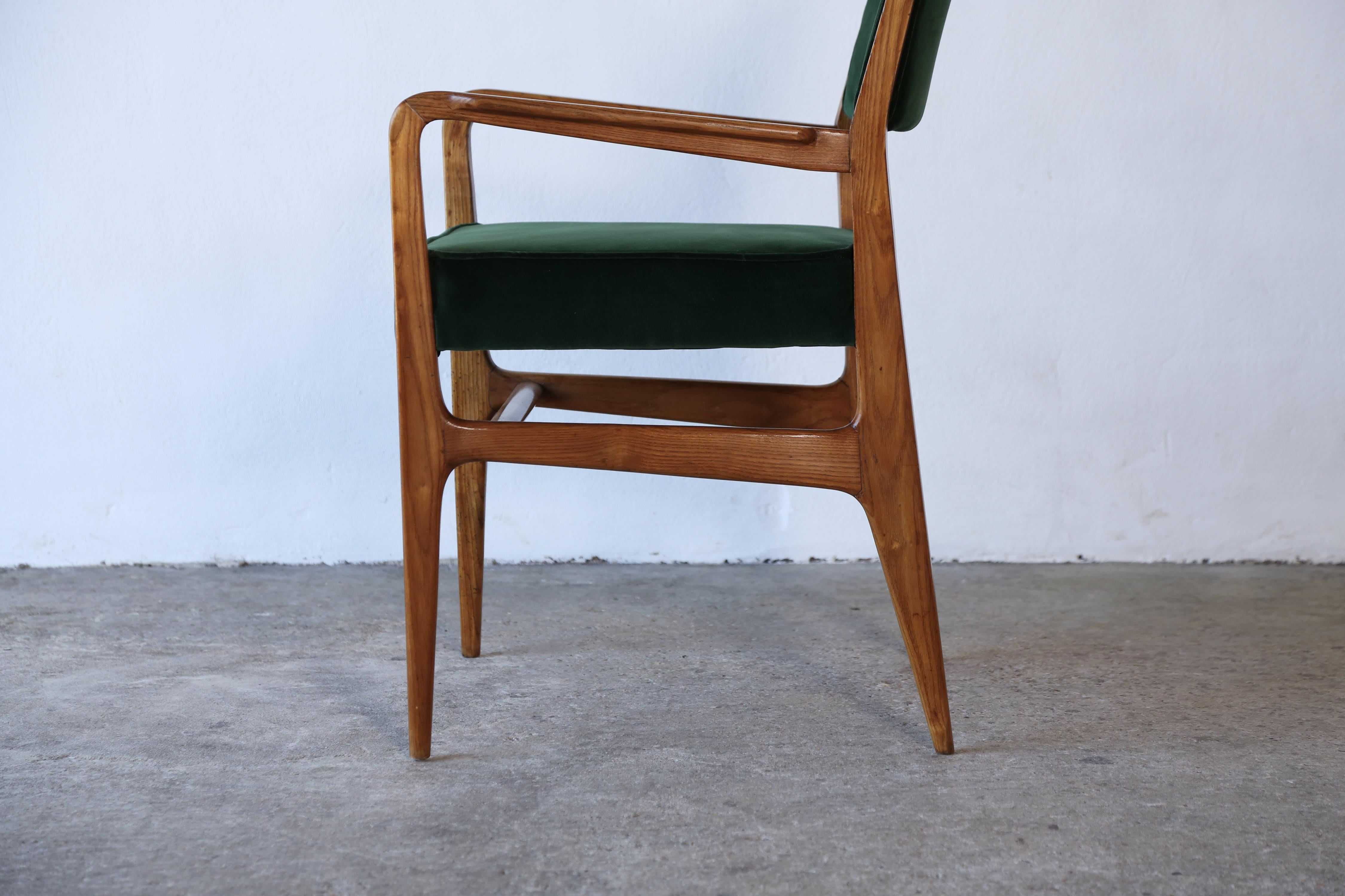 Rare Early Gio Ponti Chair, Giordano Chiesa, Italy, 1950s For Sale 13