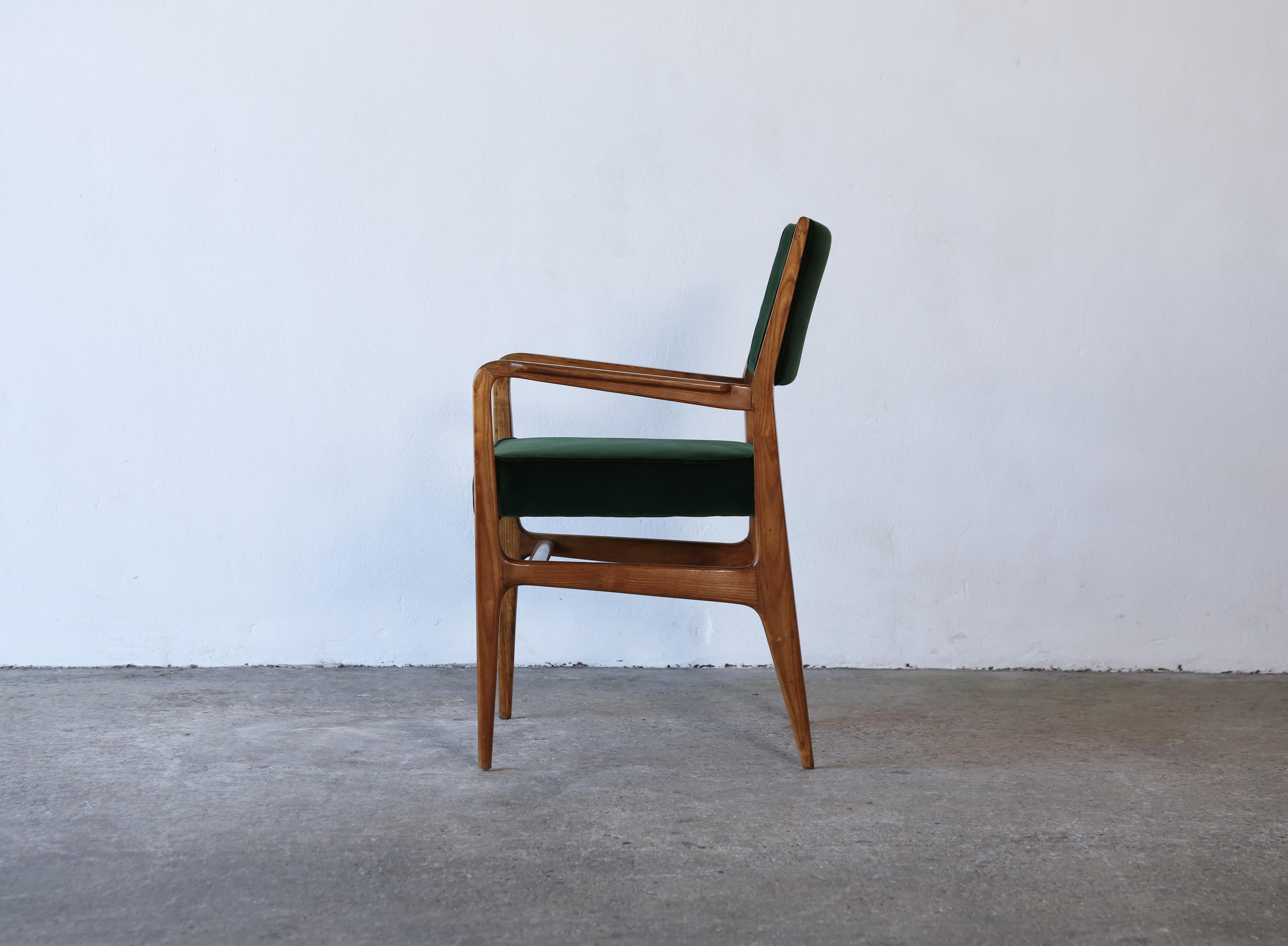 Rare Early Gio Ponti Chair, Giordano Chiesa, Italy, 1950s In Good Condition For Sale In LEWES, GB