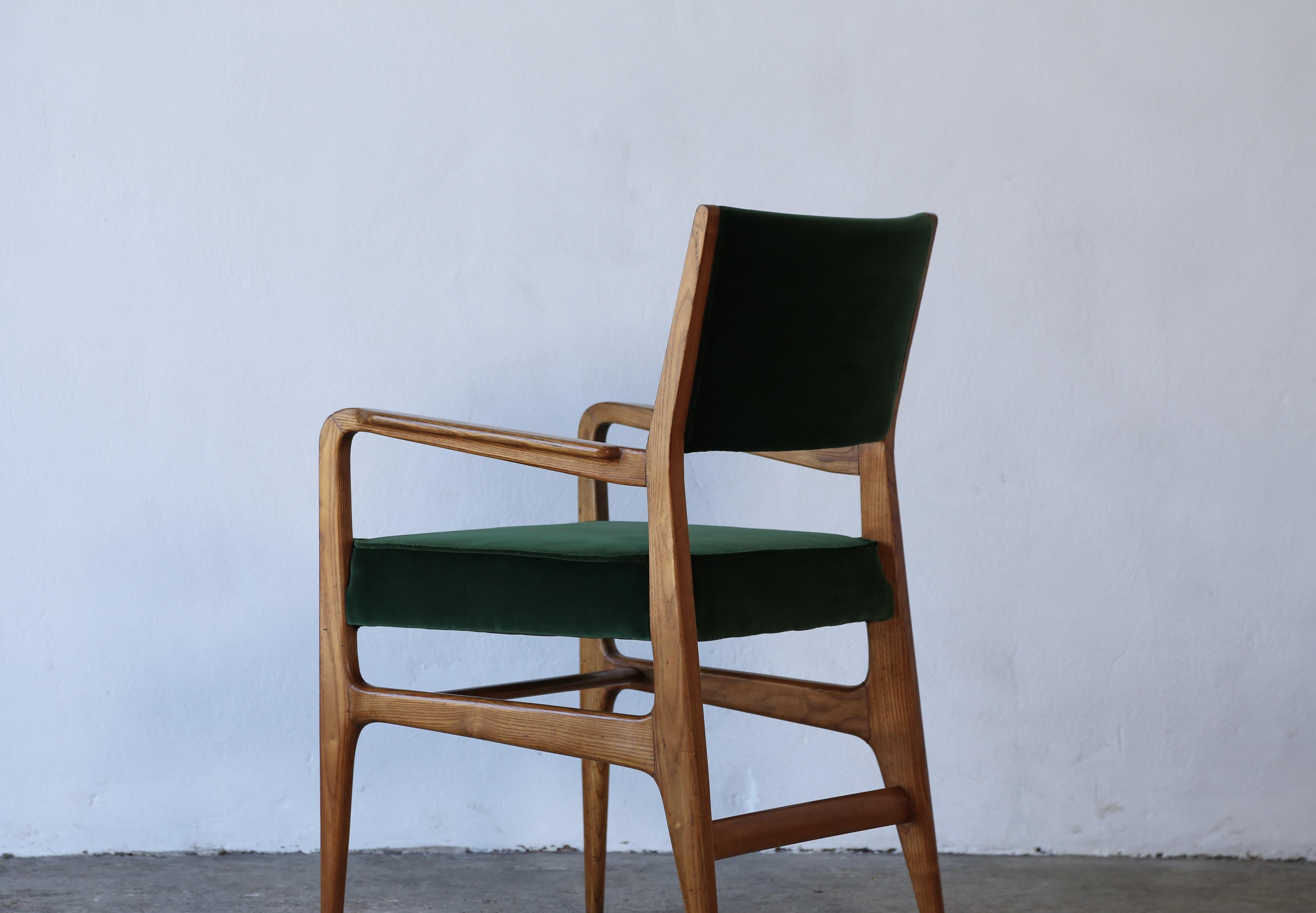 Rare Early Gio Ponti Chair, Giordano Chiesa, Italy, 1950s For Sale 1