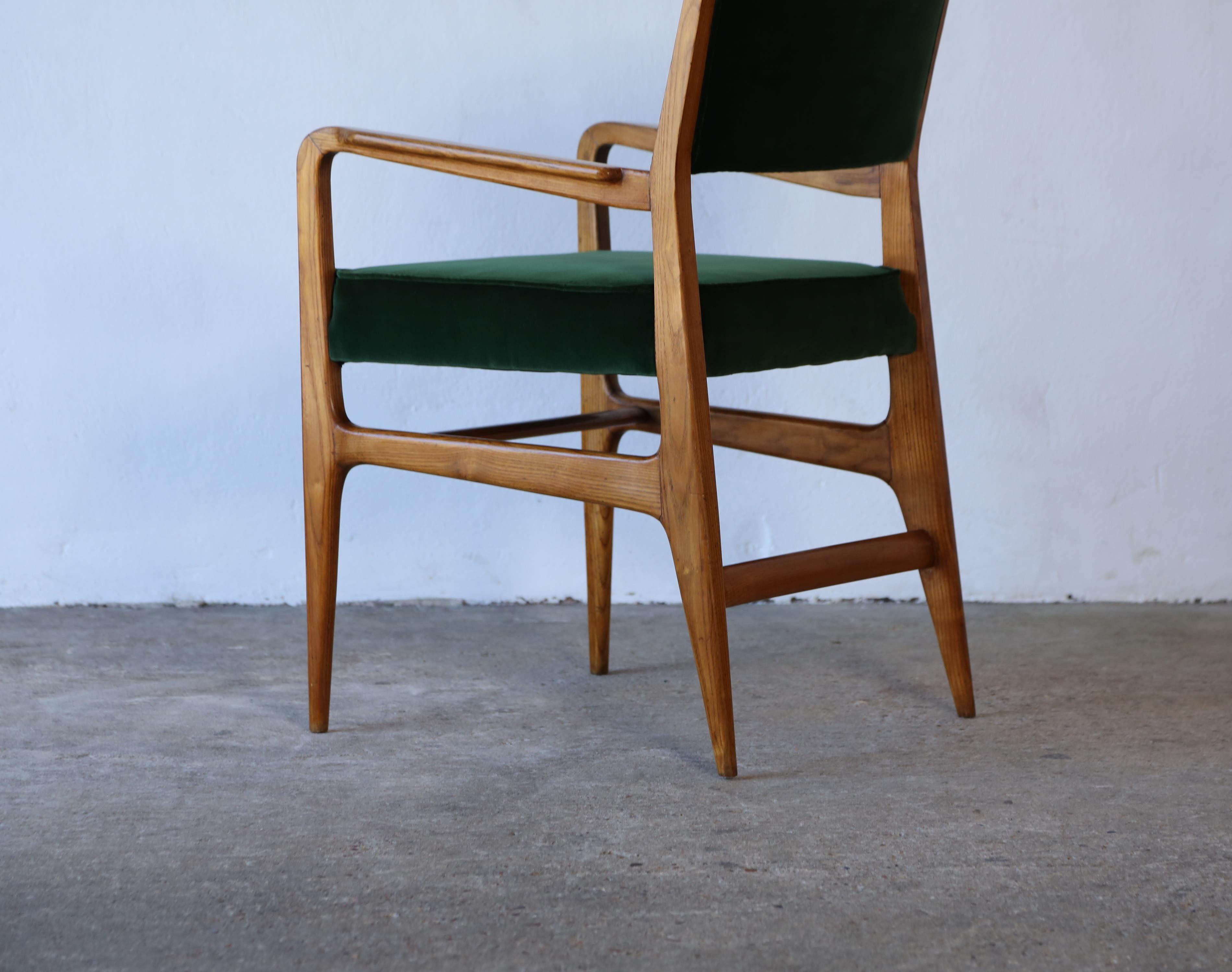 Rare Early Gio Ponti Chair, Giordano Chiesa, Italy, 1950s For Sale 2