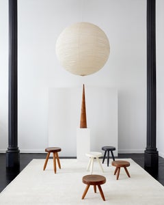 Rare Early Isamu Noguchi Akari Light Sculpture, Model 120A, Largest Globe Size