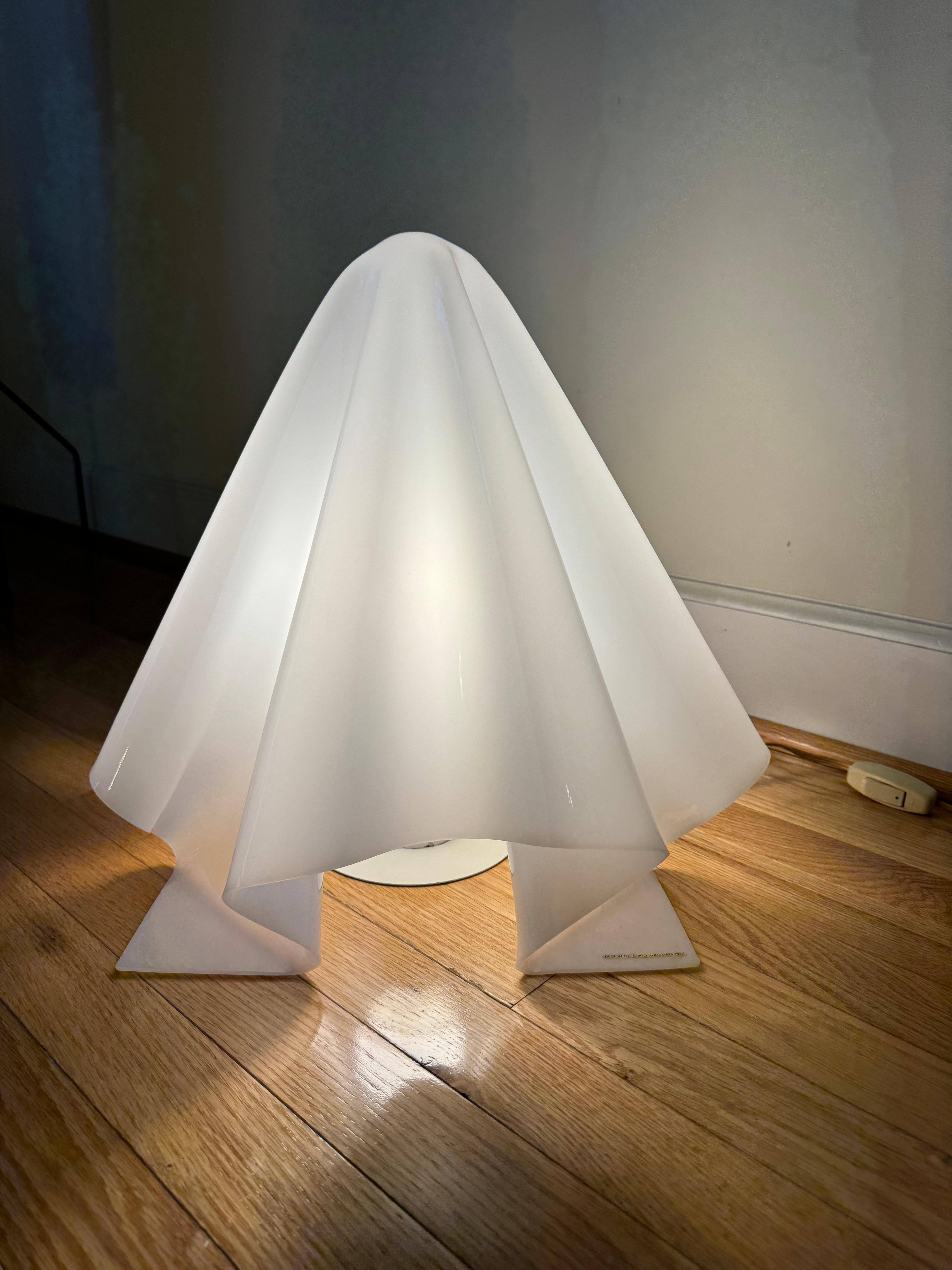 Post-Modern Rare early K-series (Oba- Q/Ghost) table lamp by Shiro Kuramata (Medium size) For Sale