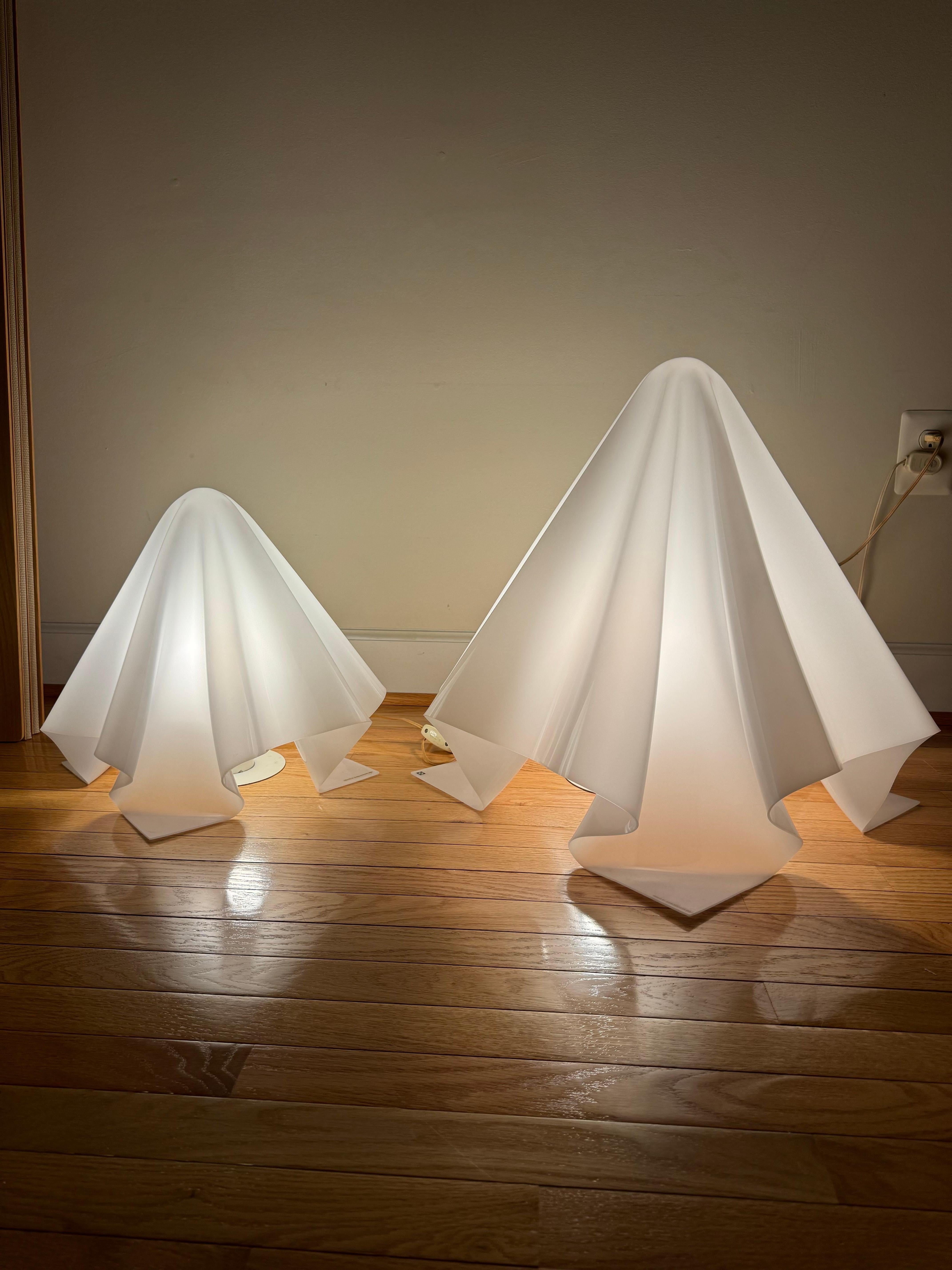 Rare early K-series (Oba- Q/Ghost) table lamp by Shiro Kuramata (Medium size) For Sale 2
