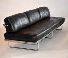 Rare Early LC5 Leather Sofa Le Corbusier, Jeanneret, Perriand, Cassina, Italy