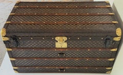 Rare Early Louis Vuitton Damier Steamer Trunk with Ballantine Family Provenance