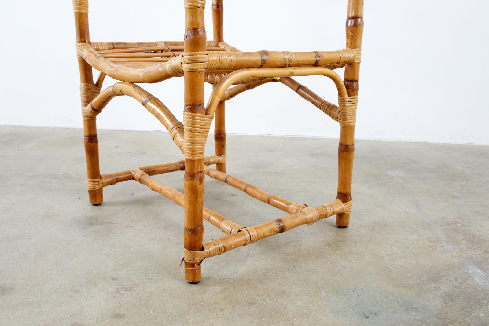 Rare Early McGuire Organic Modern Bamboo Armchair 4