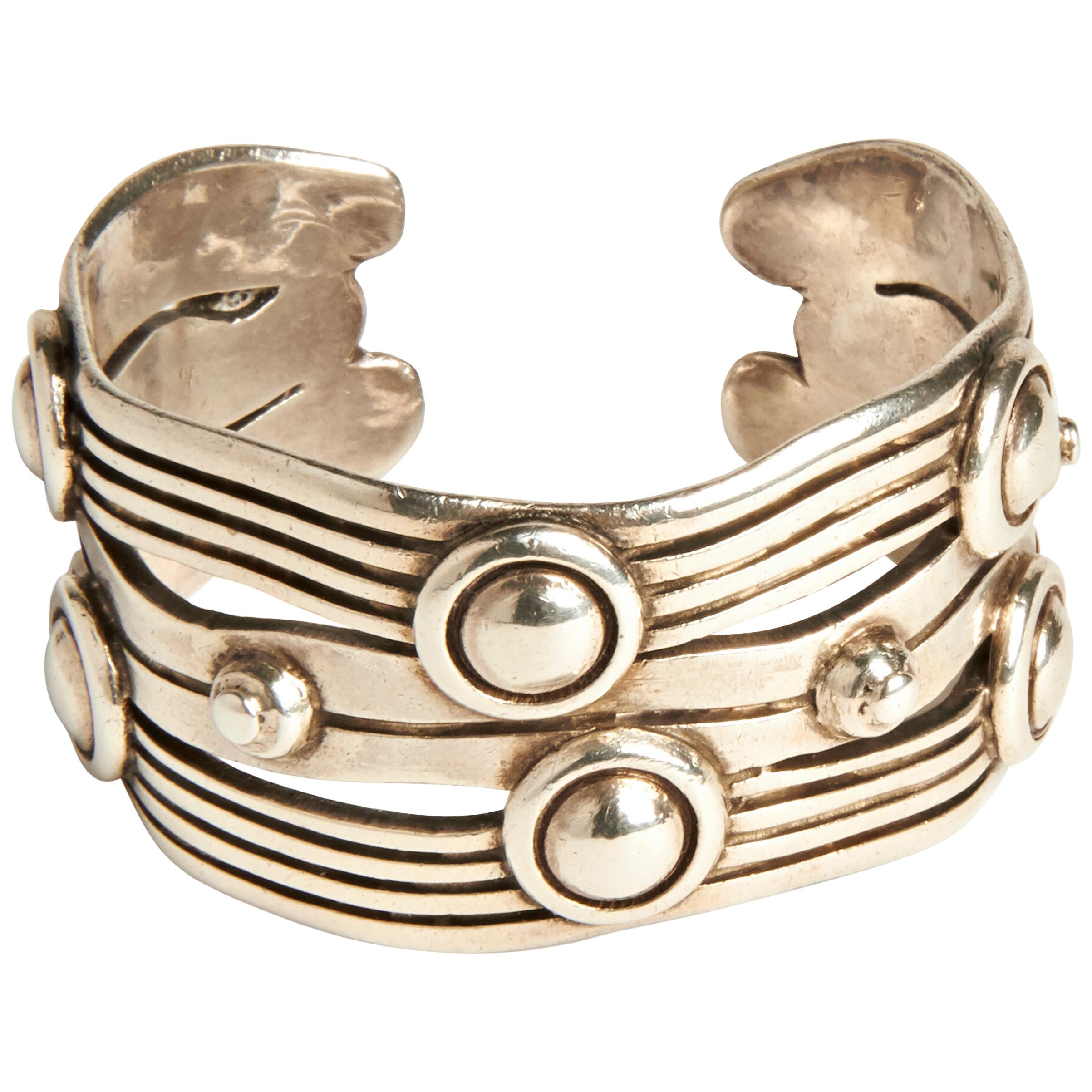 Rare Early Mexican Silver River of Life Bracelet by William Spratling for Taxco