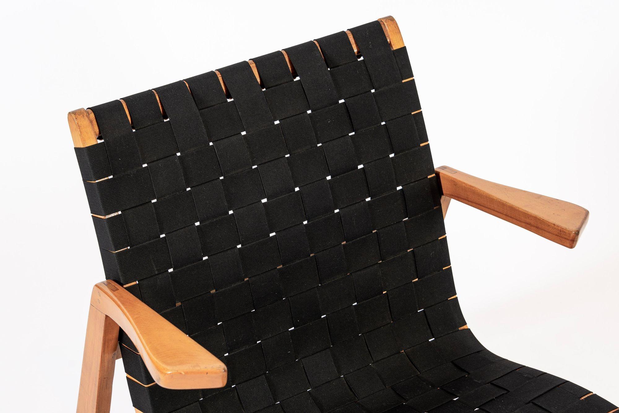 Rara sedia a dondolo in legno del primo Novecento di Ralph Rapson, anni '40 in vendita 4