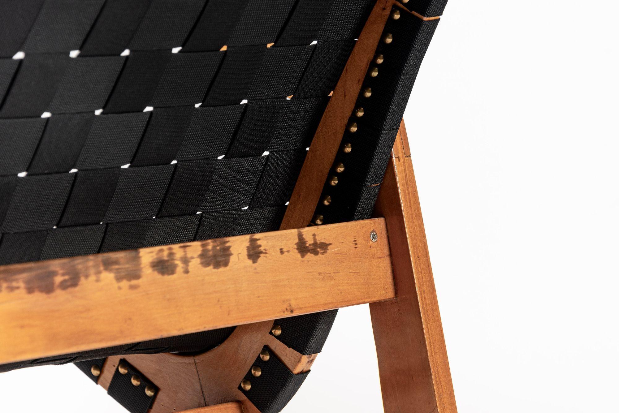 Rara sedia a dondolo in legno del primo Novecento di Ralph Rapson, anni '40 in vendita 8