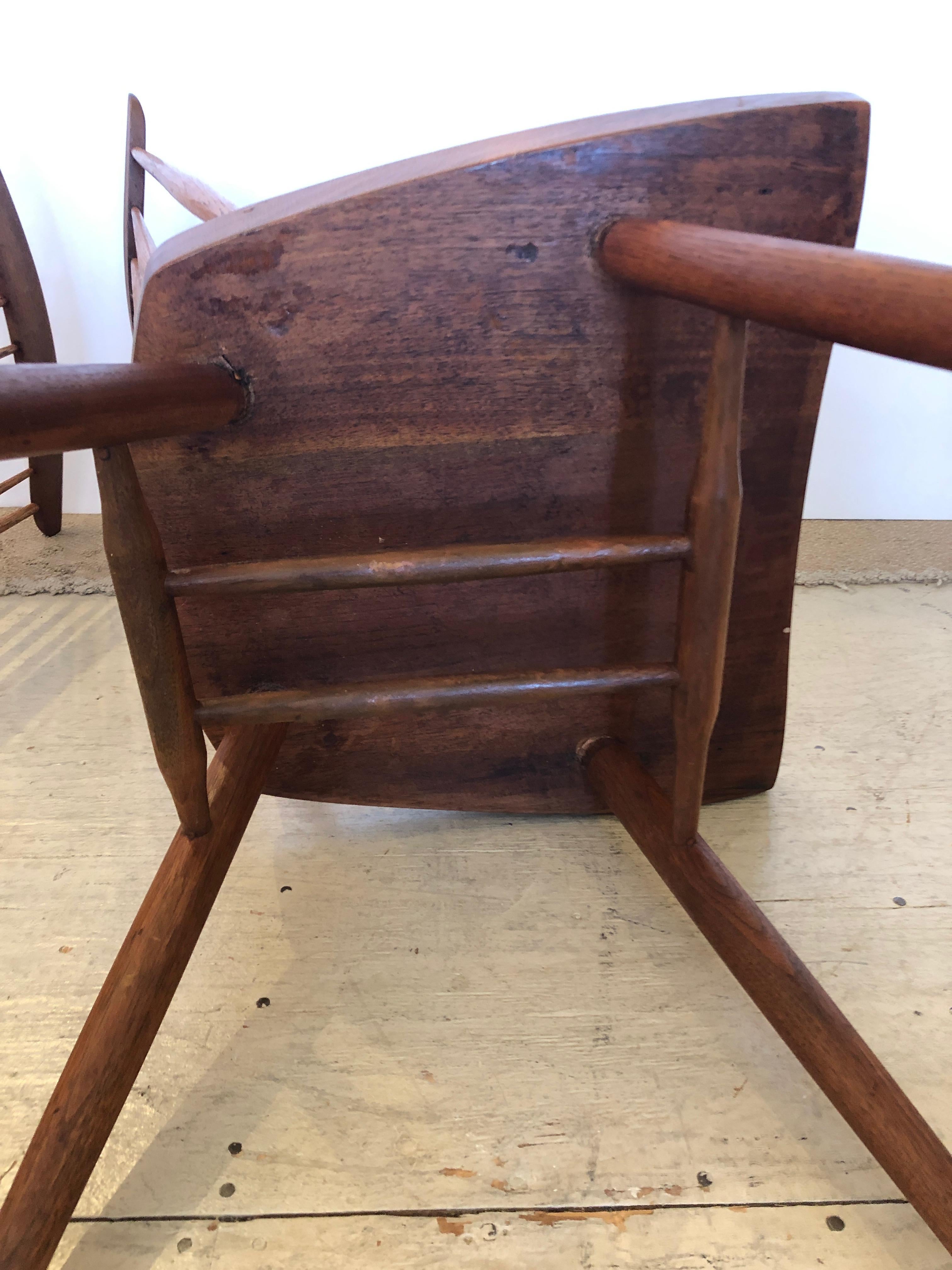 Seltenes frühes Paar George Nakashima „Neue Stühle“ im Angebot 8