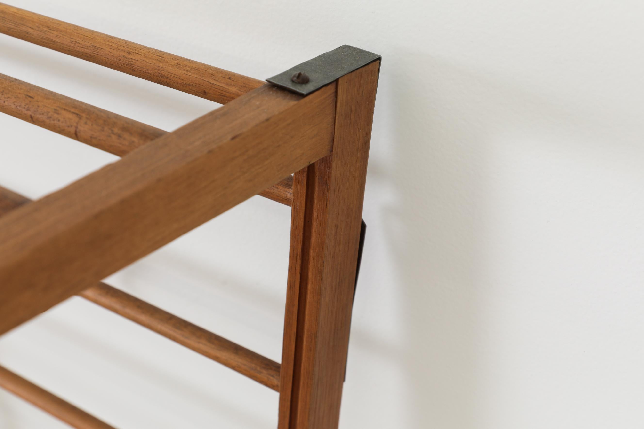 Rare Early Pilastro Teak Coat Rack 7