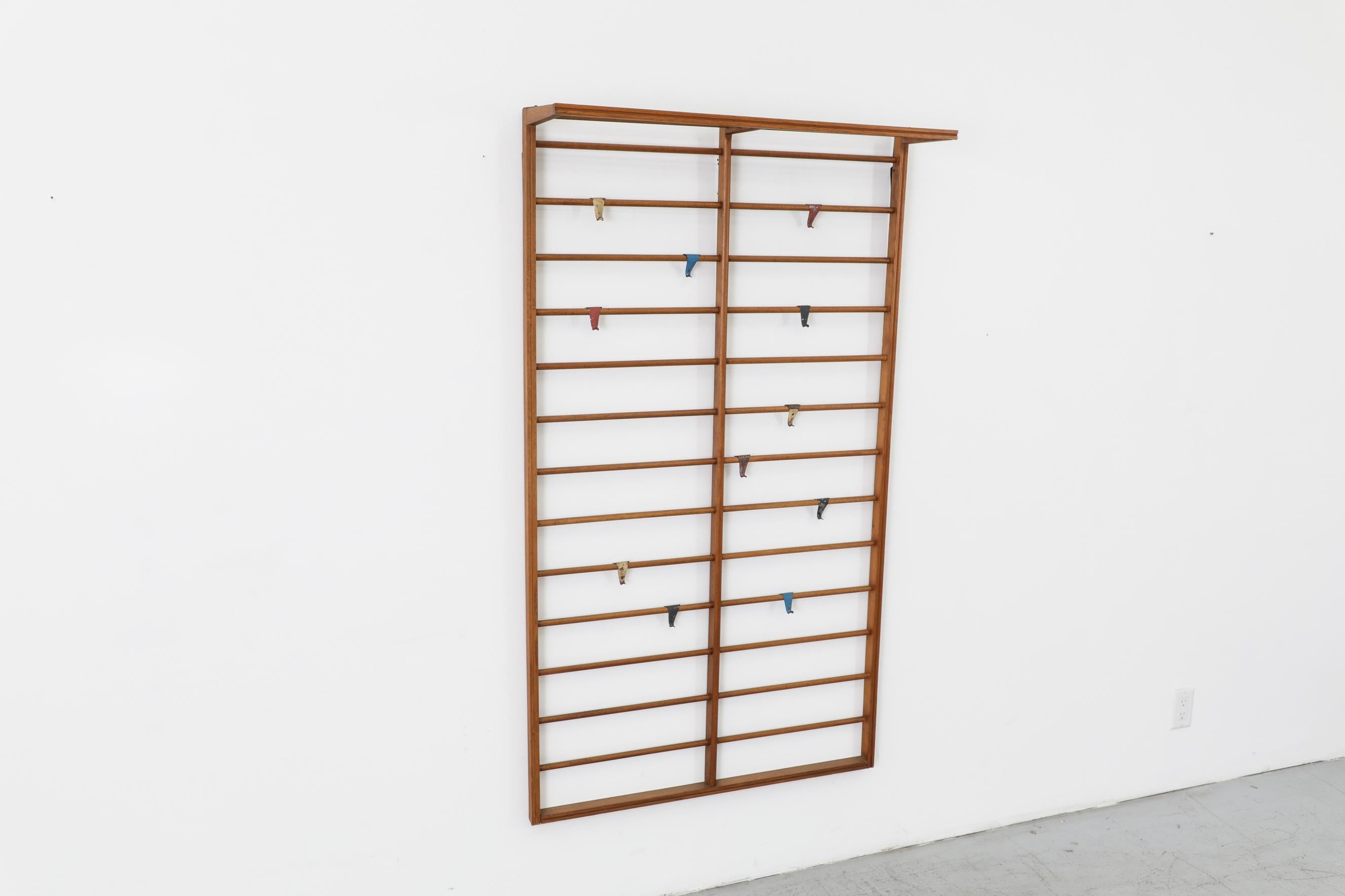 Mid-Century Modern Rare Early Pilastro Teak Coat Rack