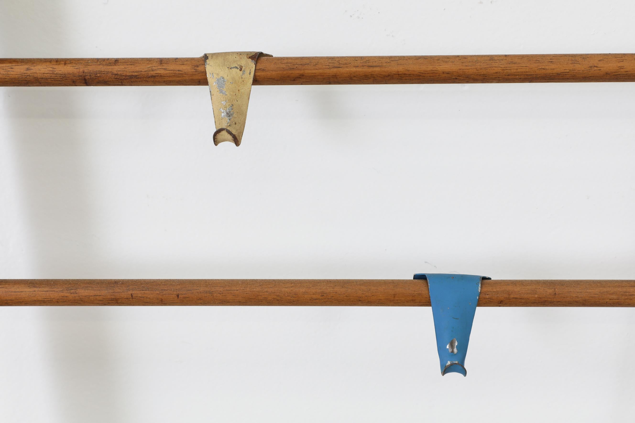 Rare Early Pilastro Teak Coat Rack 3